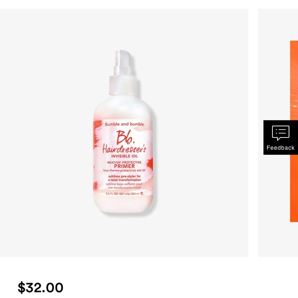 Bumble and bumble Hairdresser's Invisible Oil Heat/UV Protective Primer